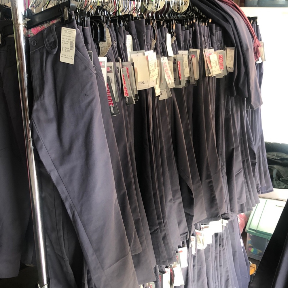 Girls genuine school uniform new size 4 - 18 gray bluish